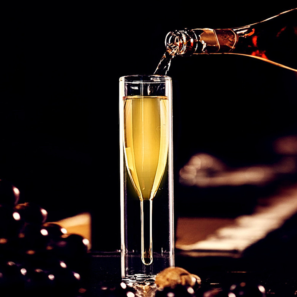 طقم كؤوس زجاجية مزدوجة الجدار  - مراجعة Home Bar Set وسعره